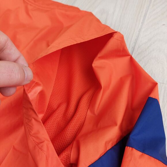 Nike Clemson Tigers 1/4 Zip Windbreaker Pullover Jacket Mens Medium Orange Vent - Picture 6 of 10